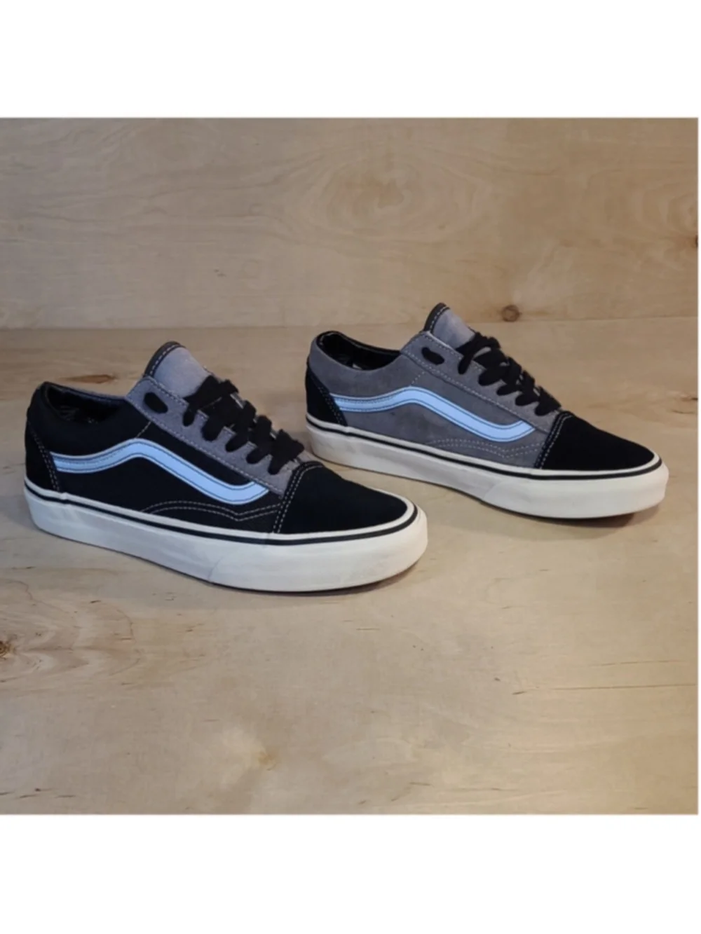 Vans Old Skool Low Tops Casual Skateboarding Shoes Unisex Black Gray 5 Men's